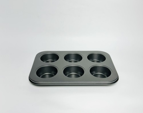 6 Cavity Plain Muffin Tray - BNBA
