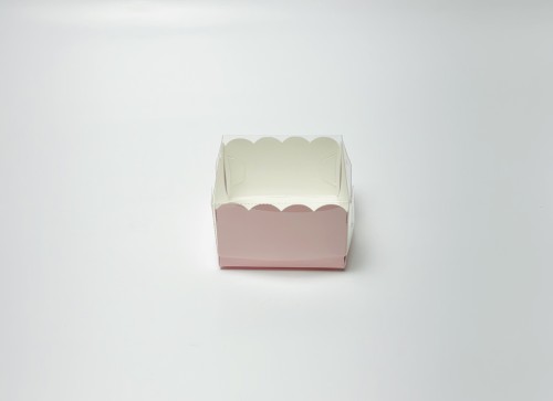 1 Brownie Box W/Lid Pink (Pack of 10pcs) - BNBA