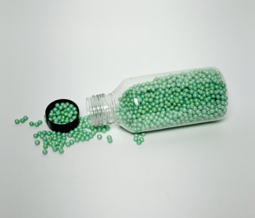 Shine Green Pearls 3mm 65gm - BNBA