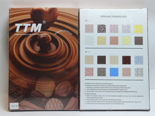 TTM Chocolate Transfer Sheet SET-B (Pack of 50pcs) - BNBA