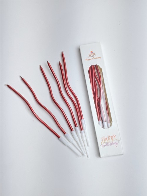 Red Spiral Candle - BNBA