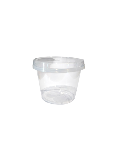 Heavy Plastic Pudding Cup With Lid (Pack Of 10pcs) - BNBA