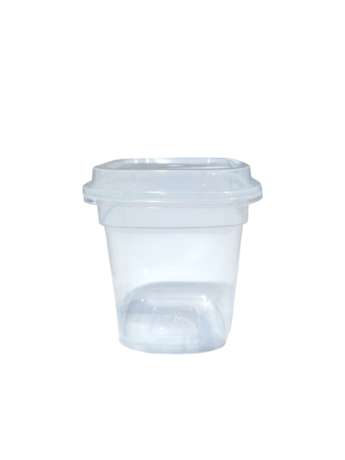 Heavy Plastic Pudding Cup With Lid (Pack Of 10pcs) - BNBA