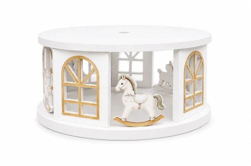 White Carousel Cake Spacer - BNBA