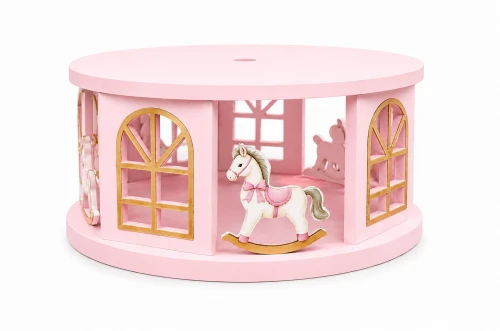 Pink Carousel Cake Spacer - BNBA