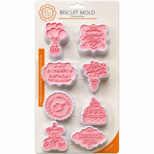 8pc Cookie Cutter/Happy Birthday Shape Cutter - BNBA
